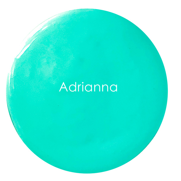 Adrianna wall paint swatch – vibrant blue-green artisan colour