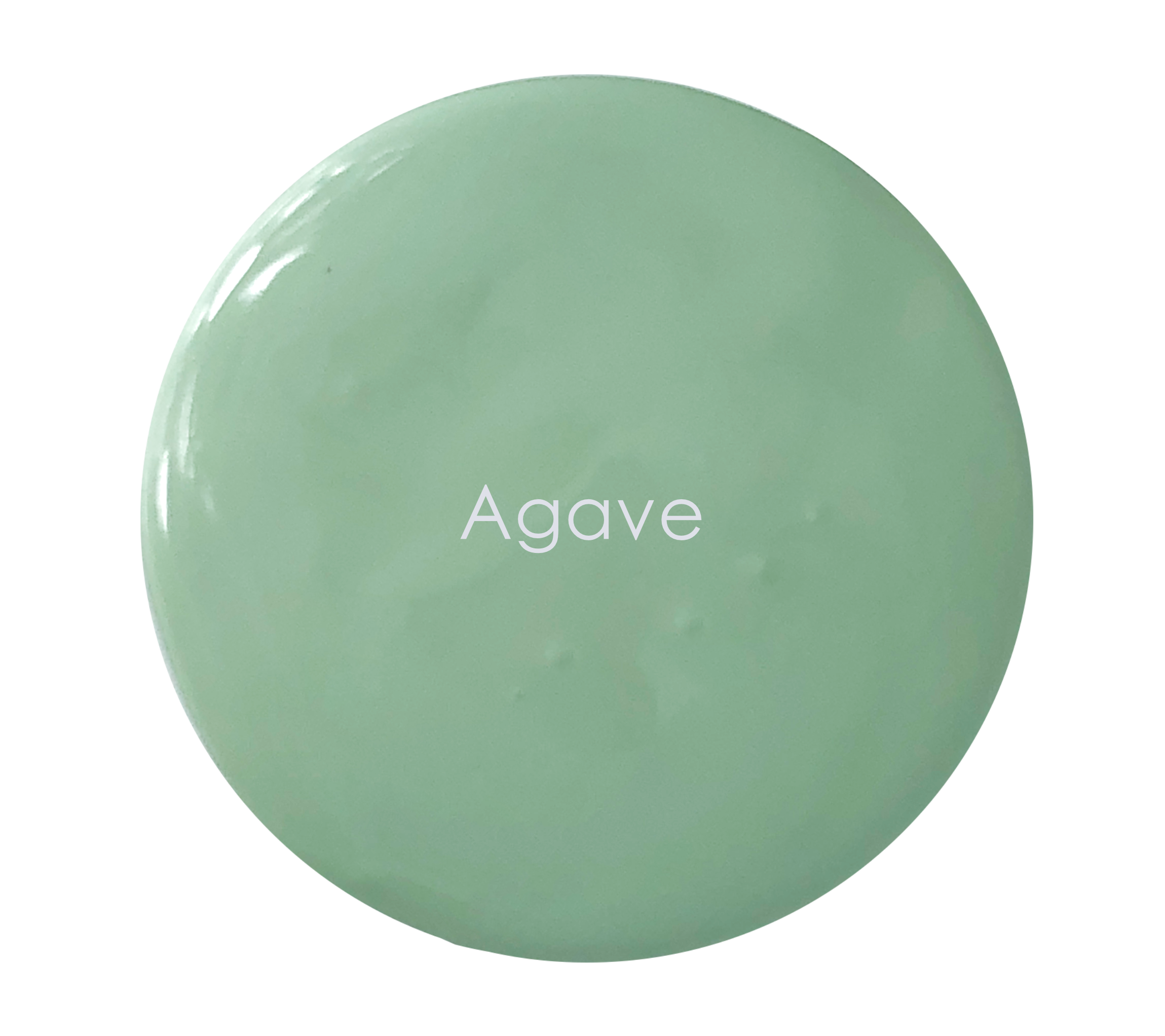 Agave chalk paint swatch – soft green inspired by NZ agave plants