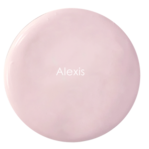 Alexis Velvet Luxe swatch – soft pale pink artisan finish