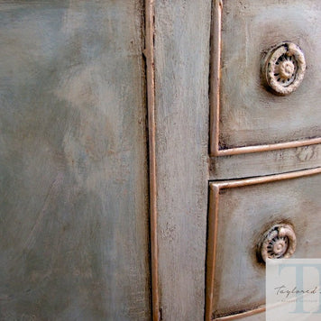 Not For Sale - Allesandra: Half round antique sideboard in Chateau Grey