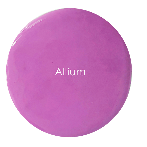 Allium Velvet Luxe swatch – vibrant purple pink artisan finish