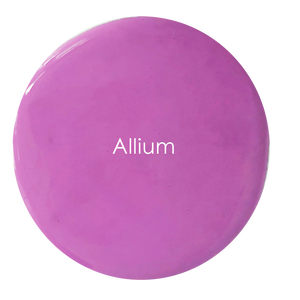 Allium wall paint swatch – vibrant purple pink artisan finish