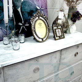 Not For Sale - Commissioned Set of Drawers Pure White and Paris Grey