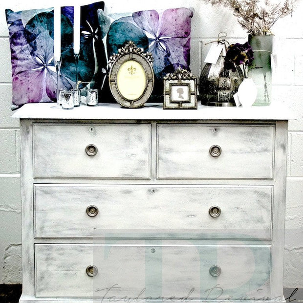 Not For Sale - Commissioned Set of Drawers Pure White and Paris Grey