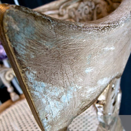 Not For Sale - Andrea : French Elegance collection: Hand painted, round ornate chair in Coco and Antoinette
