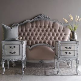 Not For Sale - Commissioned Bedroom Suite in a french style white & blue finish