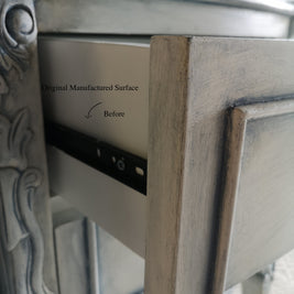 Not For Sale - Commissioned Bedroom Suite in a french style white & blue finish