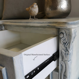 Not For Sale - Commissioned Bedroom Suite in a french style white & blue finish