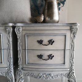 Not For Sale - Commissioned Bedroom Suite in a french style white & blue finish