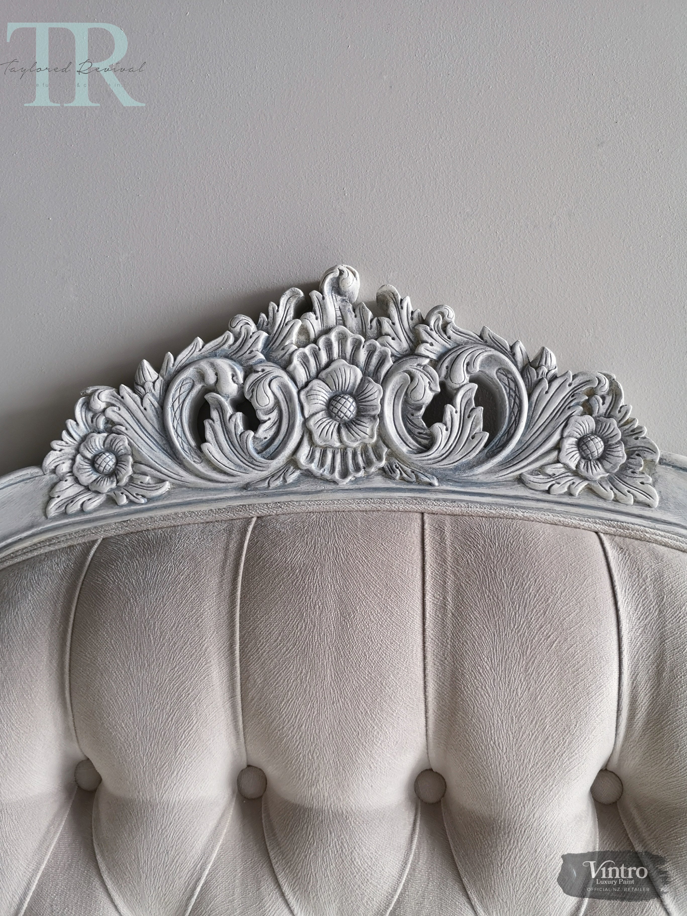 Not For Sale - Commissioned Bedroom Suite in a french style white & blue finish