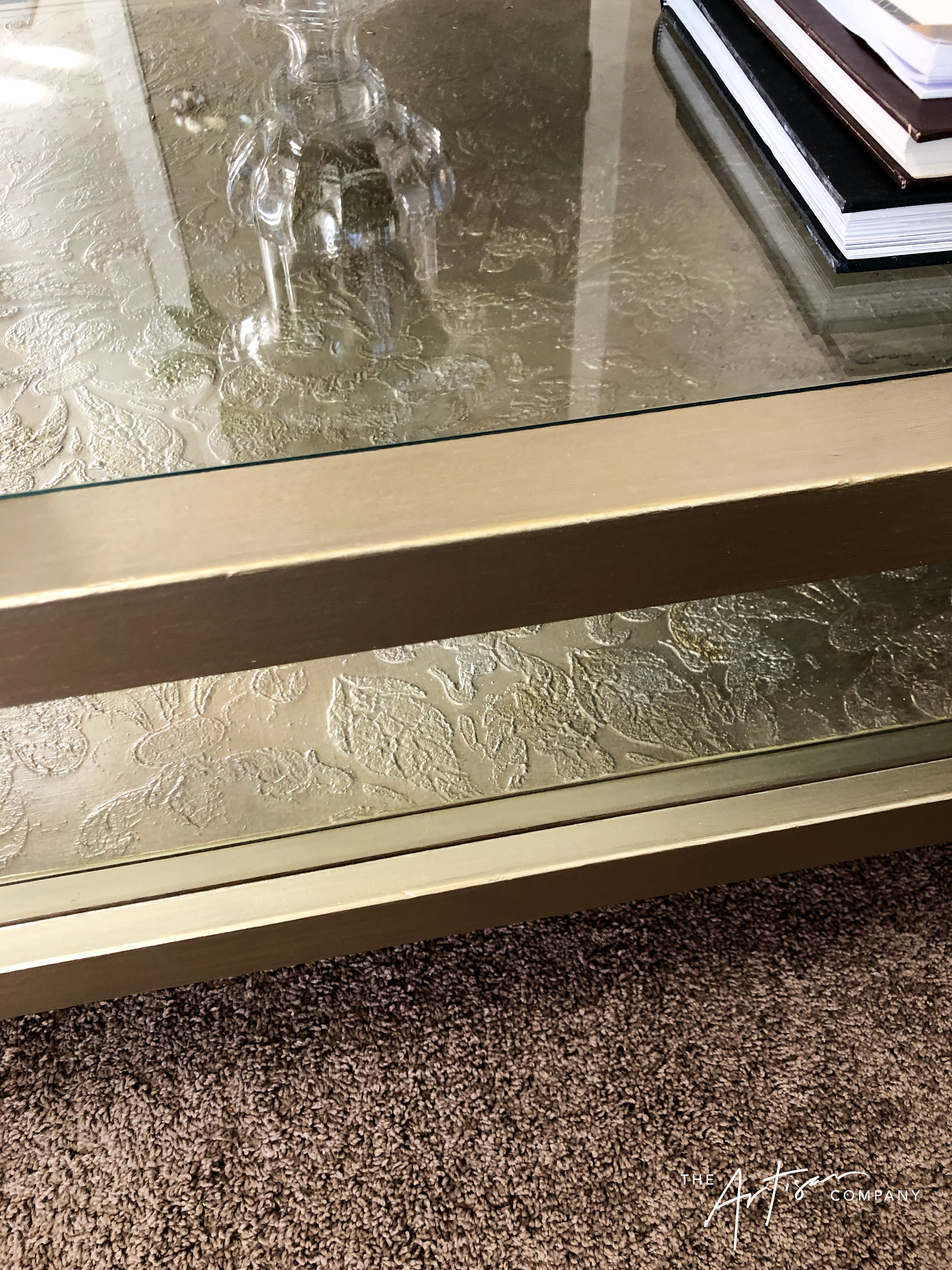 Not For Sale - Coffee Table in Artisan Metallic Alchemy