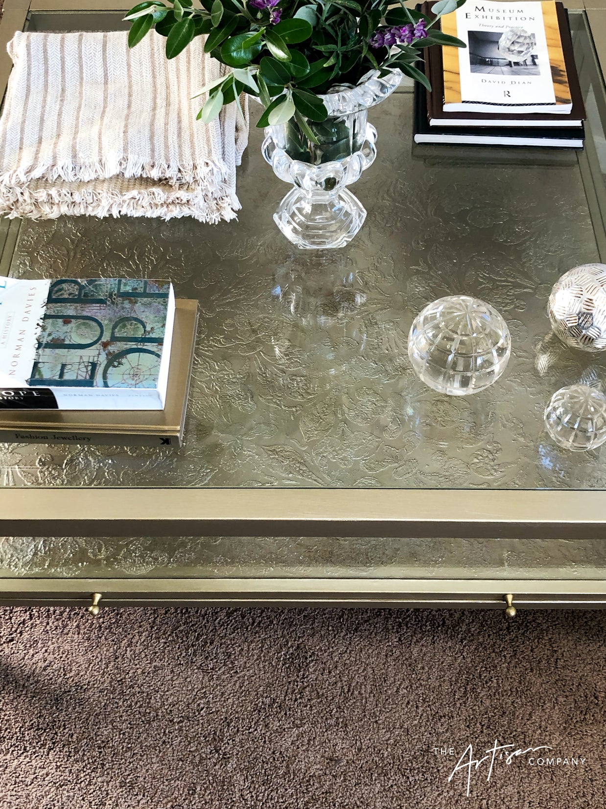 Not For Sale - Coffee Table in Artisan Metallic Alchemy