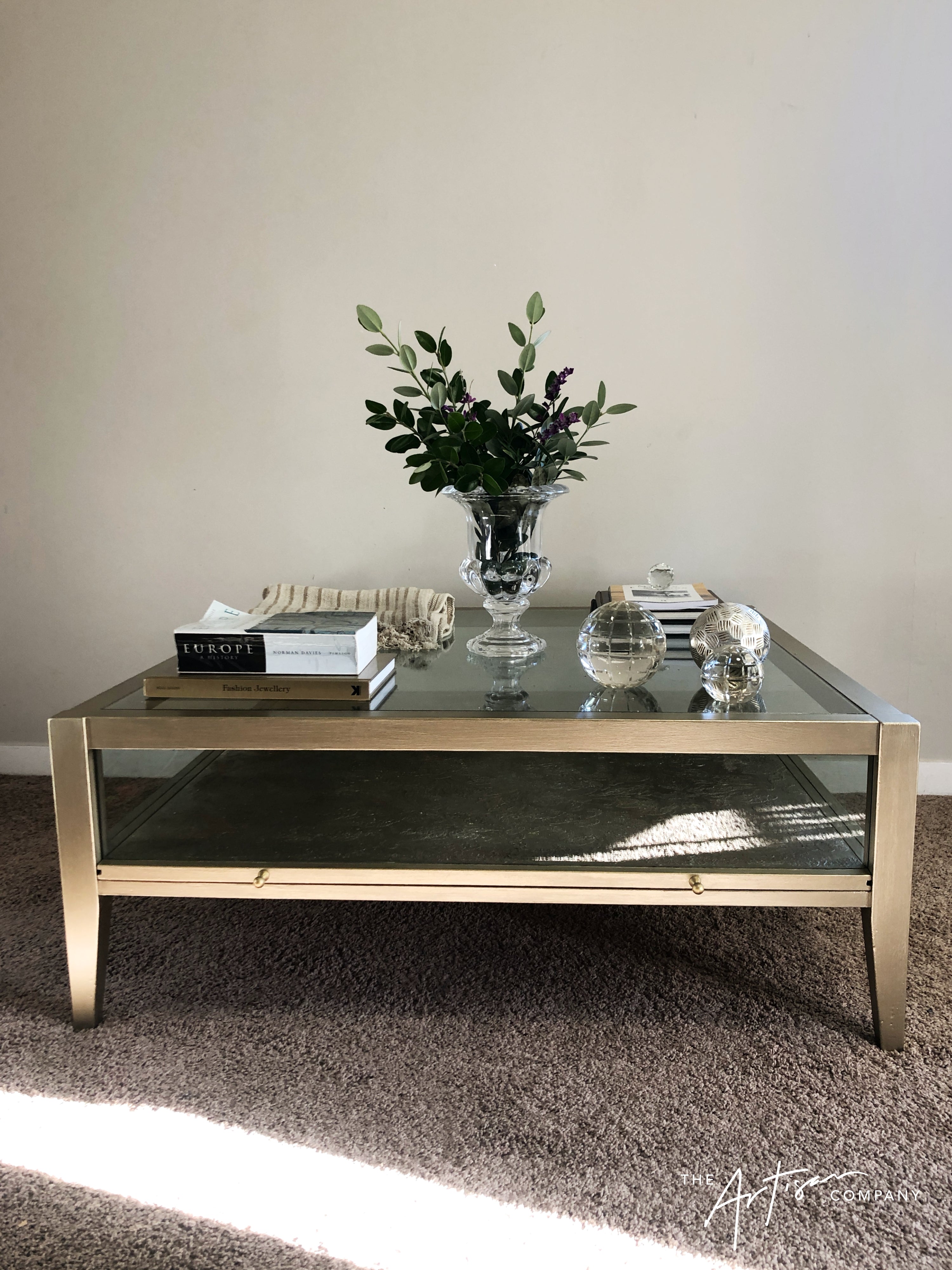 Not For Sale - Coffee Table in Artisan Metallic Alchemy