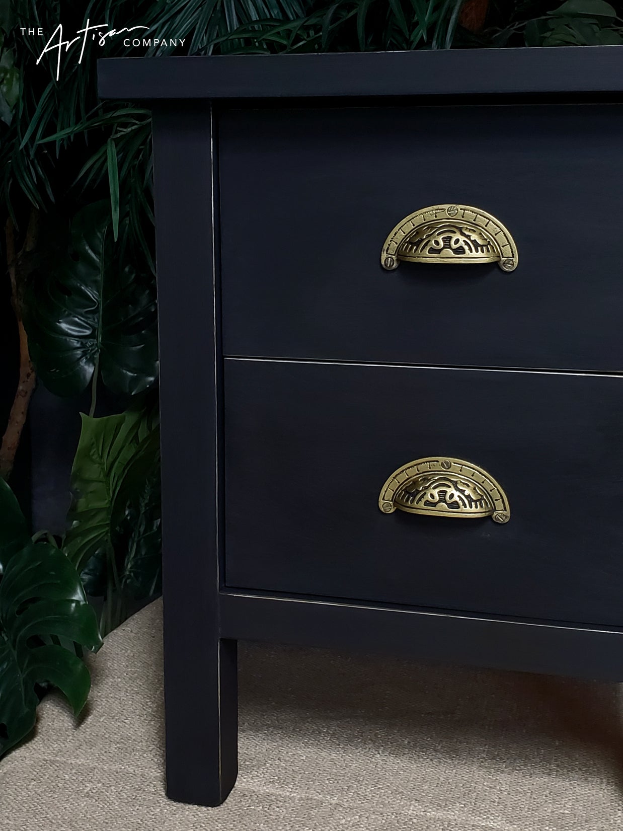 Not For Sale - Commissioned Bedsides in Obsidian Blue with Carbon Black