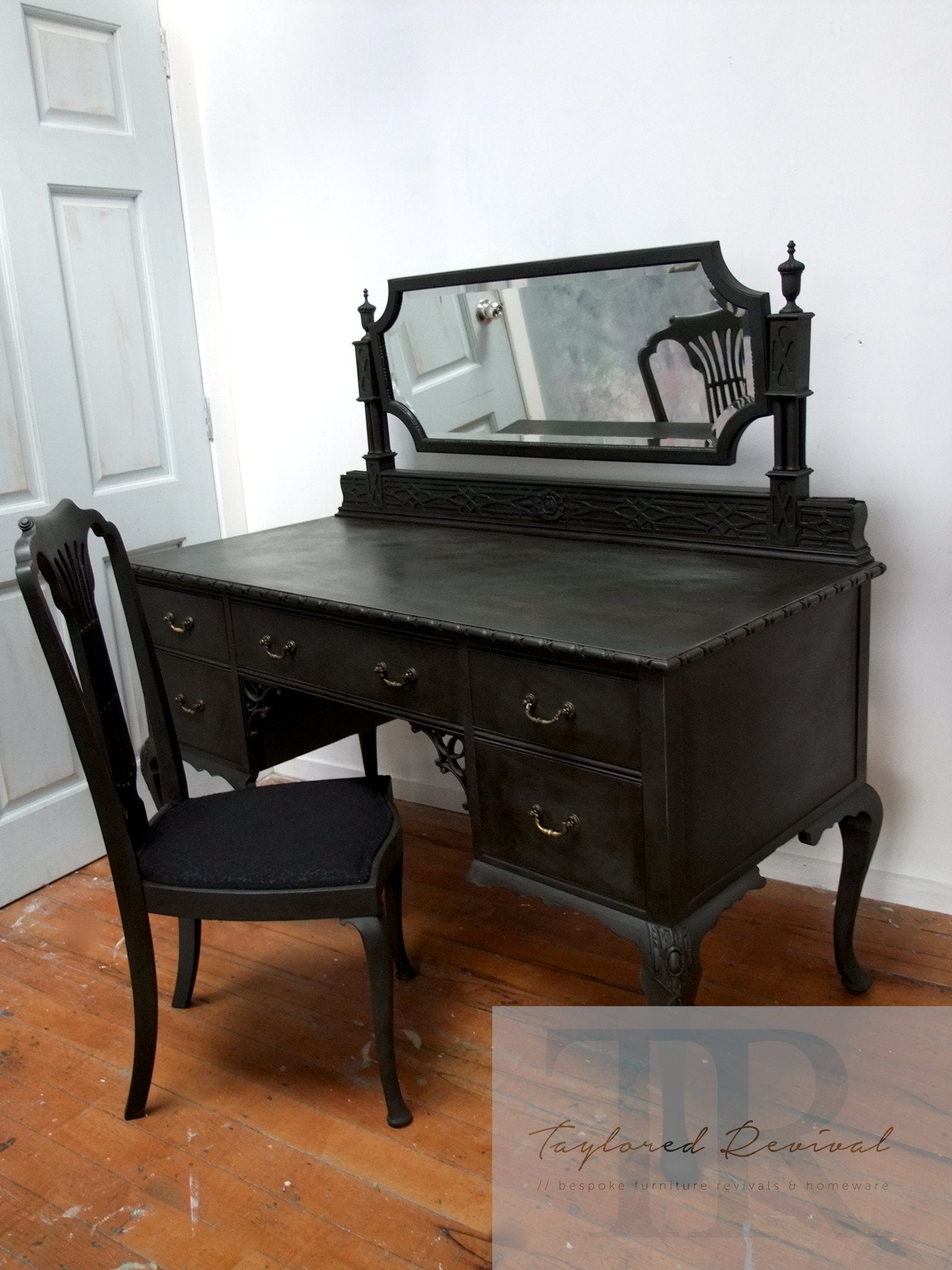 Not For Sale - Avril : Antique dressing table and chair