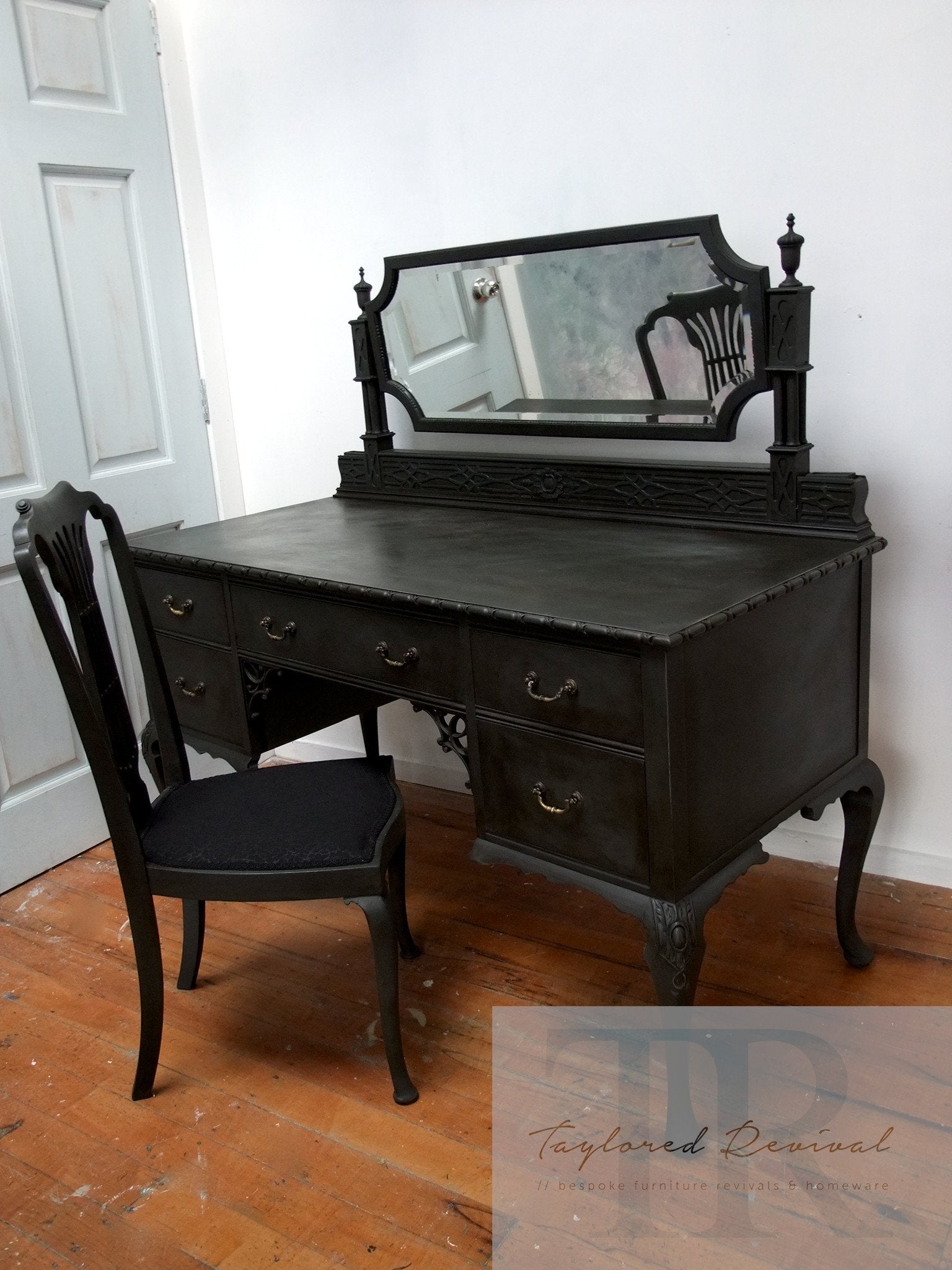 Not For Sale - Avril : Antique dressing table and chair