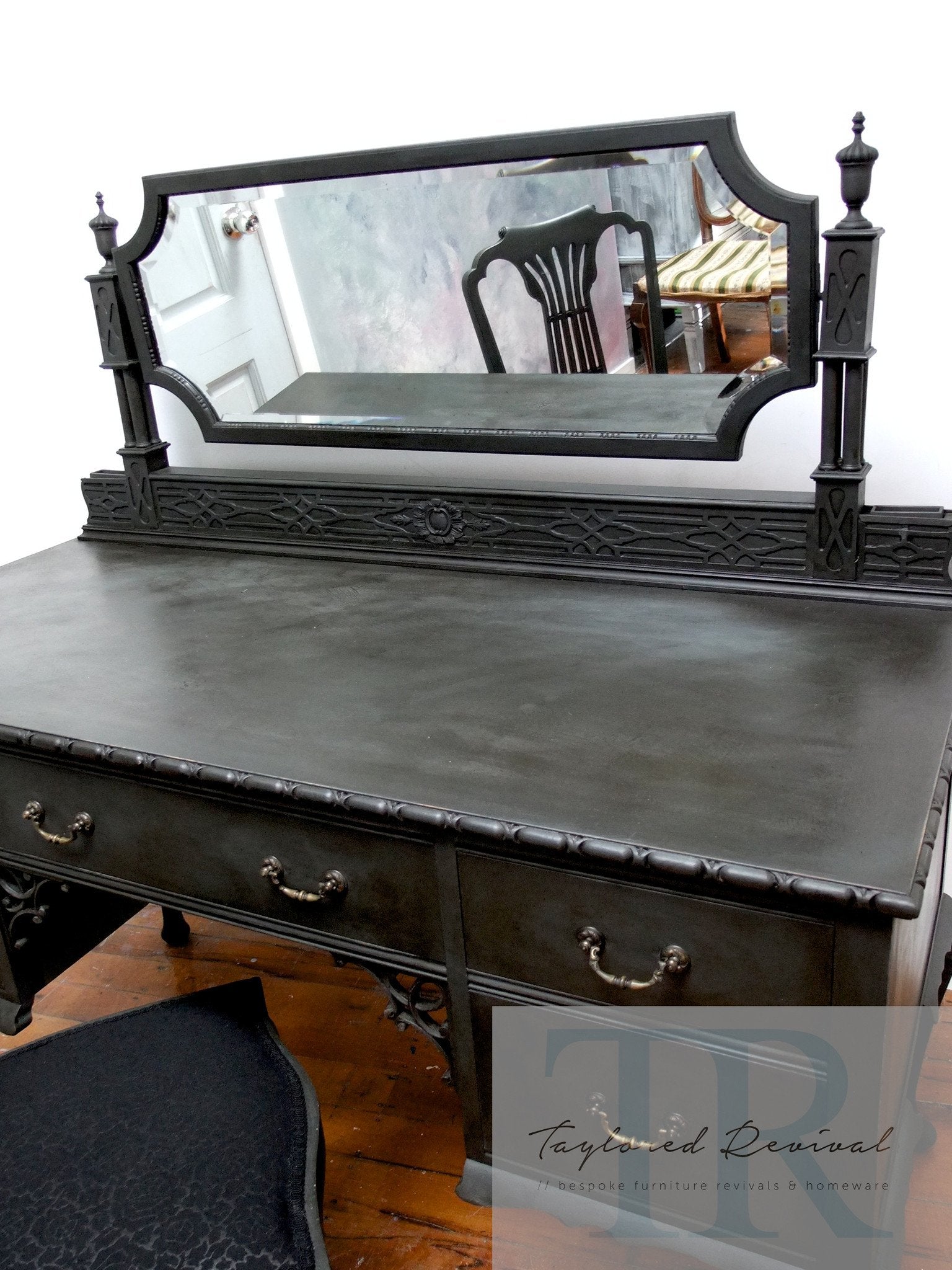 Not For Sale - Avril : Antique dressing table and chair