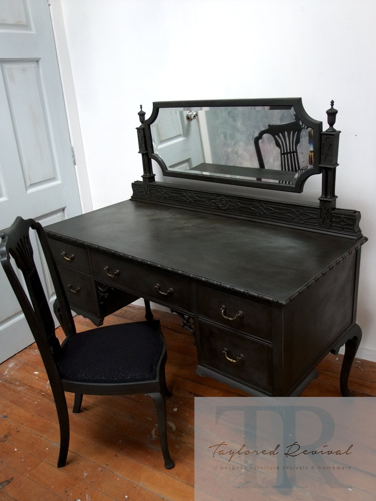 Not For Sale - Avril : Antique dressing table and chair
