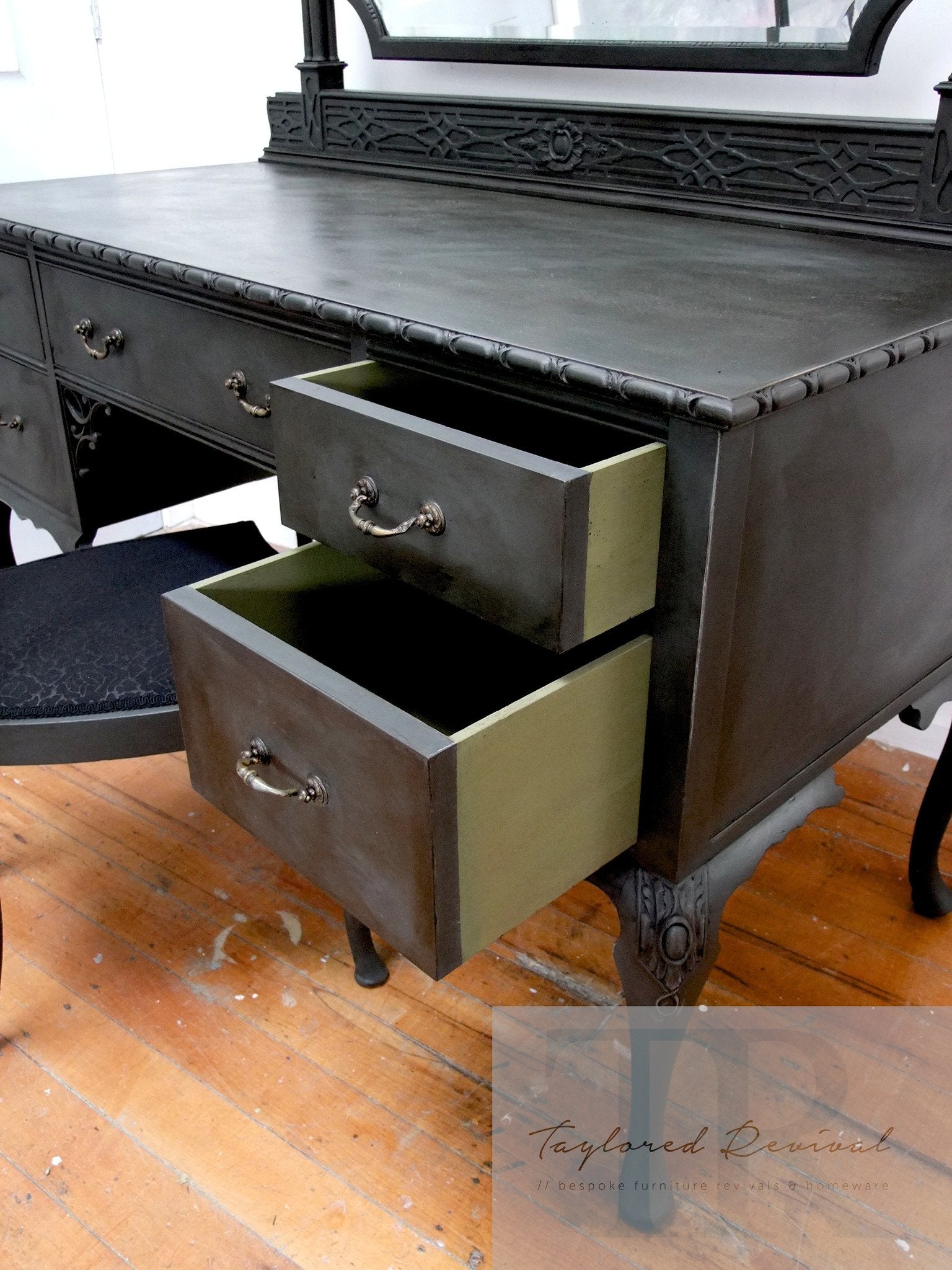 Not For Sale - Avril : Antique dressing table and chair
