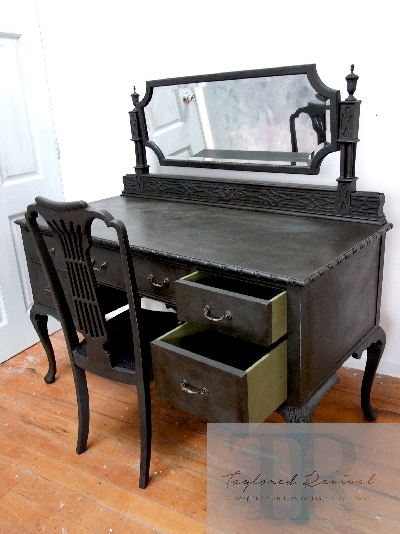 Not For Sale - Avril : Antique dressing table and chair