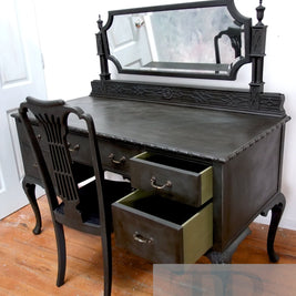 Not For Sale - Avril : Antique dressing table and chair