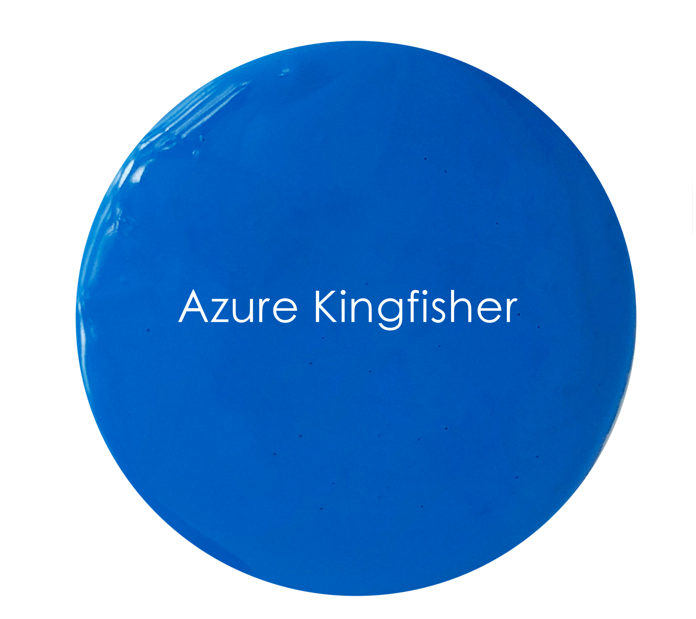 Bold blue wall paint tin – Azure Kingfisher by The Artisan Company