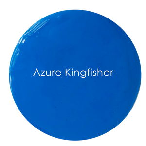 Bold blue wall paint tin – Azure Kingfisher by The Artisan Company