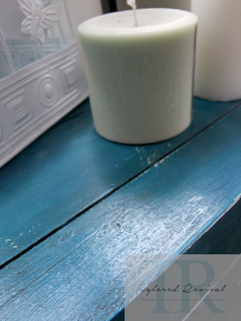 Not For Sale - Commissioned Feature Hall table in custom blended Teal