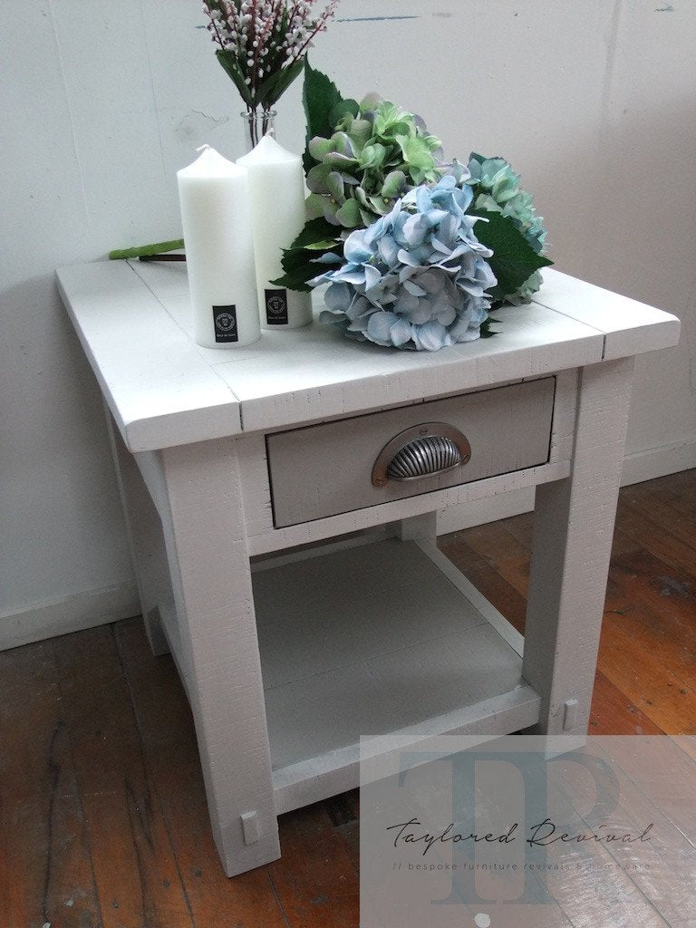 Not For Sale - Commissioned Side table and entertainment unit in a French Linen blend