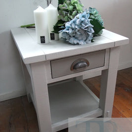 Not For Sale - Commissioned Side table and entertainment unit in a French Linen blend