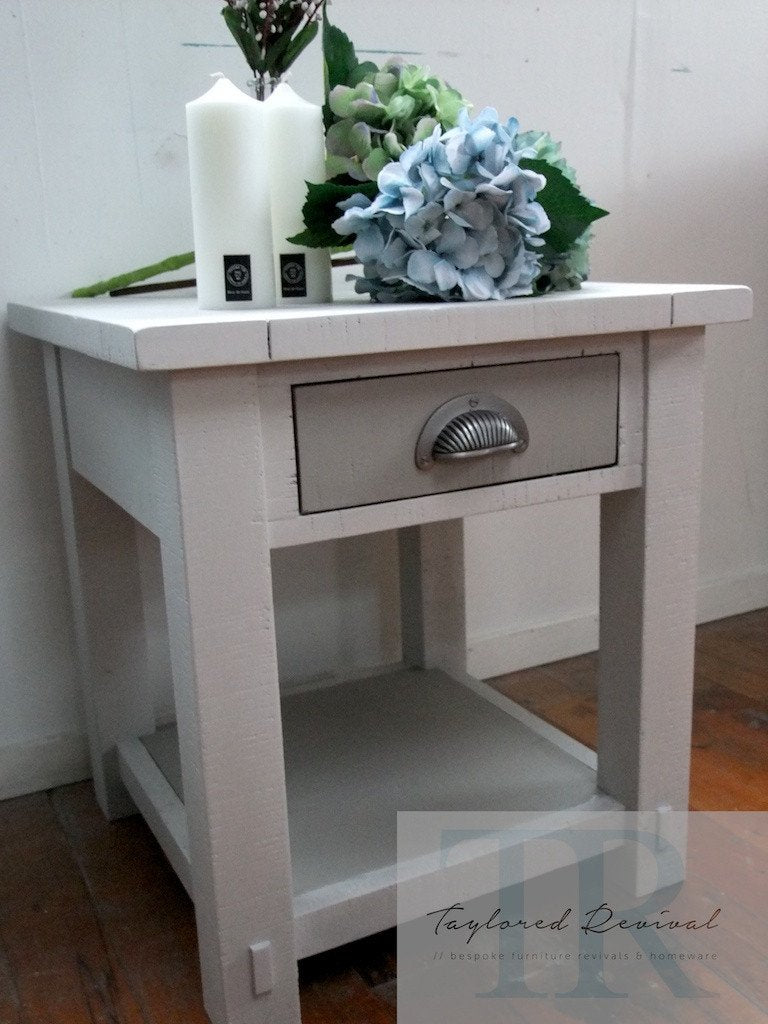 Not For Sale - Commissioned Side table and entertainment unit in a French Linen blend