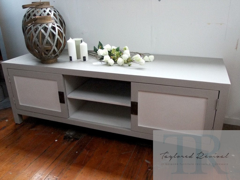 Not For Sale - Commissioned Side table and entertainment unit in a French Linen blend