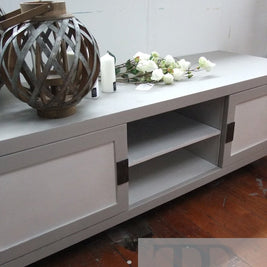 Not For Sale - Commissioned Side table and entertainment unit in a French Linen blend