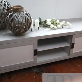 Not For Sale - Commissioned Side table and entertainment unit in a French Linen blend