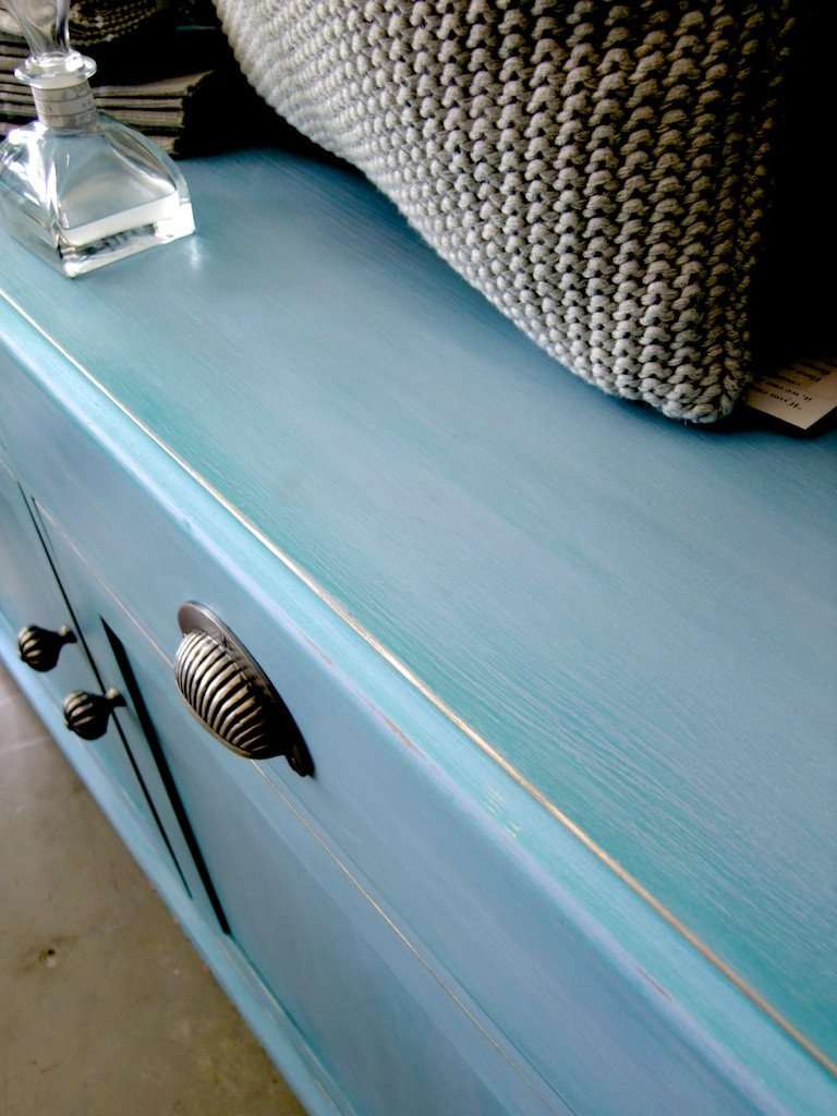 Sideboard: Louis Blue with Florence Wash