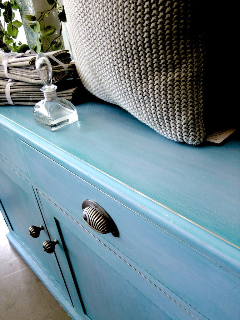 Sideboard: Louis Blue with Florence Wash