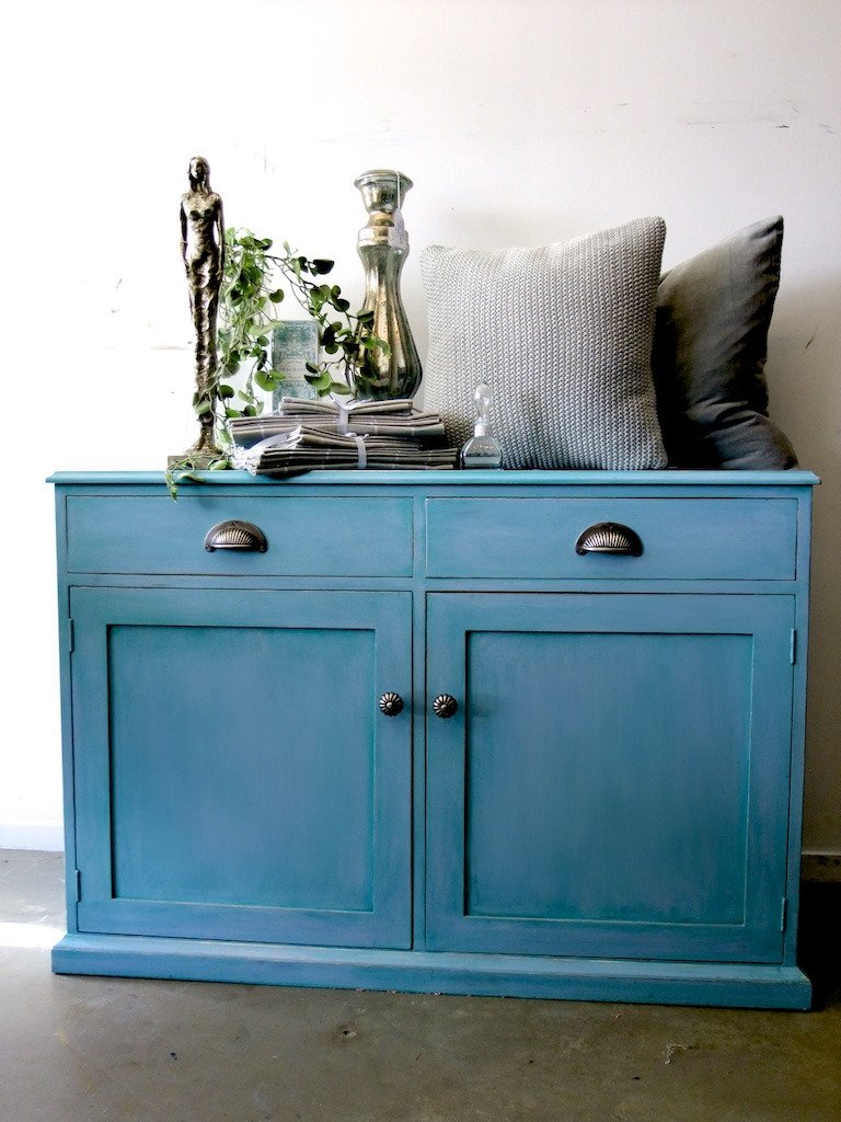 Sideboard: Louis Blue with Florence Wash