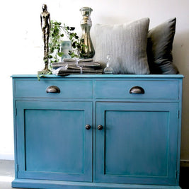 Sideboard: Louis Blue with Florence Wash