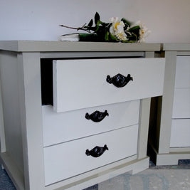 Not For Sale - Commissioned bedside and low cabinet in country grey