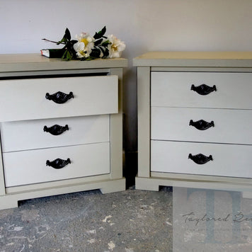 Not For Sale - Commissioned bedside and low cabinet in country grey