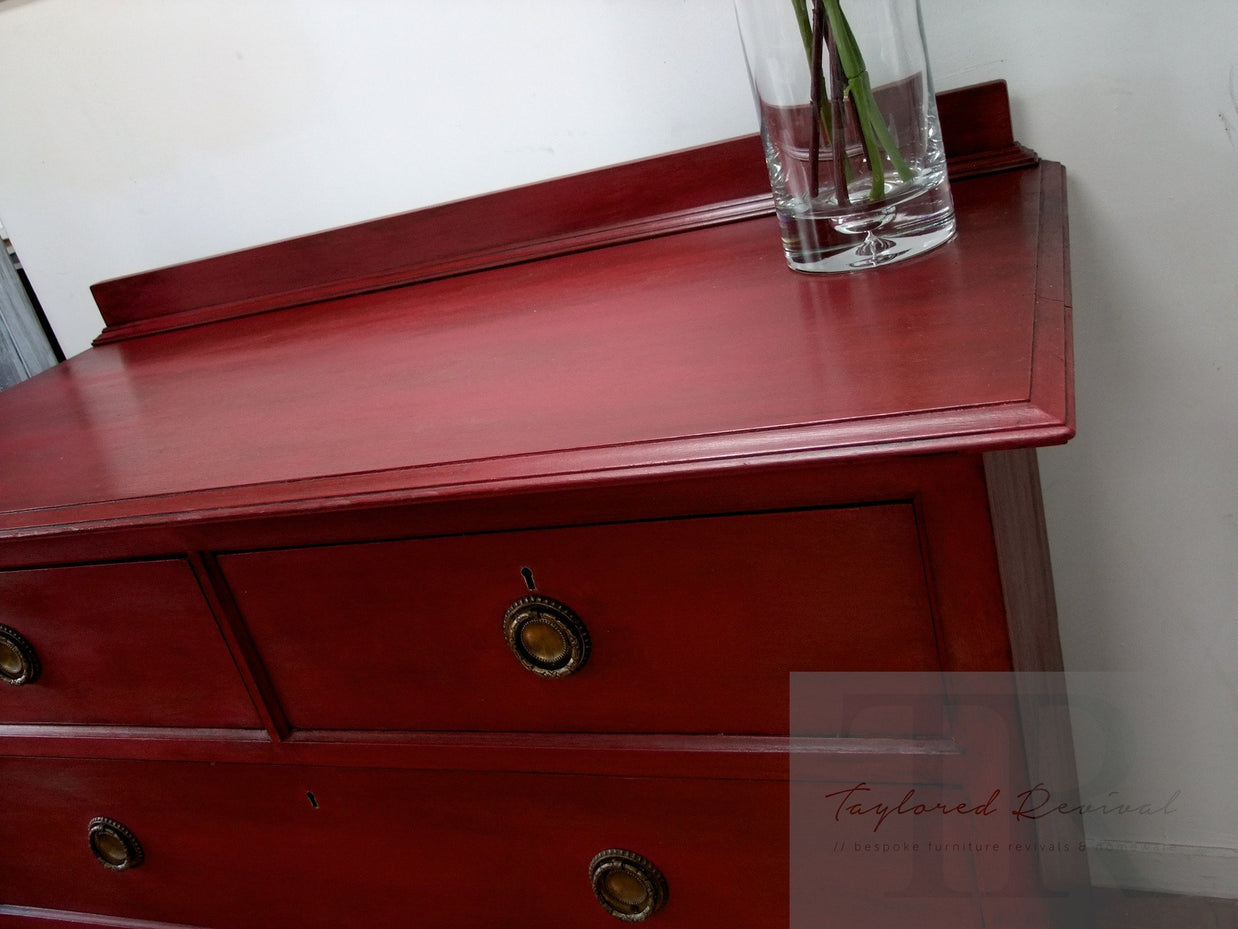 Not For Sale - Bernadette: Oak drawers over cabinet