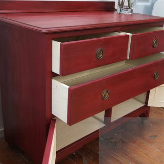 Not For Sale - Bernadette: Oak drawers over cabinet