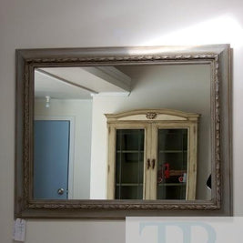 Not For Sale - Bian: Beautiful vintage mirror in grey and gold
