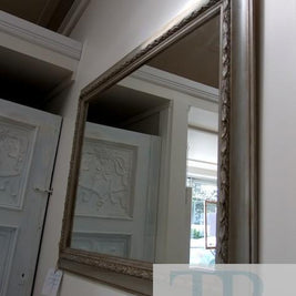 Not For Sale - Bian: Beautiful vintage mirror in grey and gold