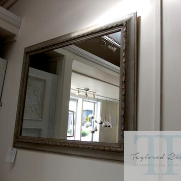 Not For Sale - Bian: Beautiful vintage mirror in grey and gold