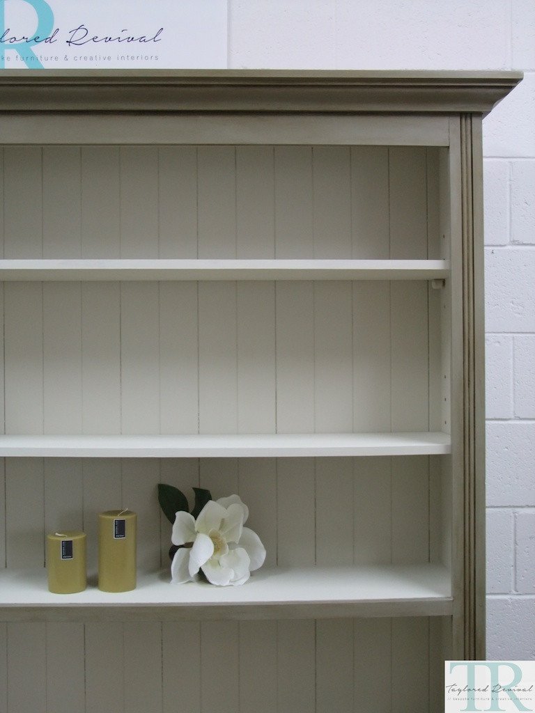 Not For Sale - Commissioned Book Case in French Linen