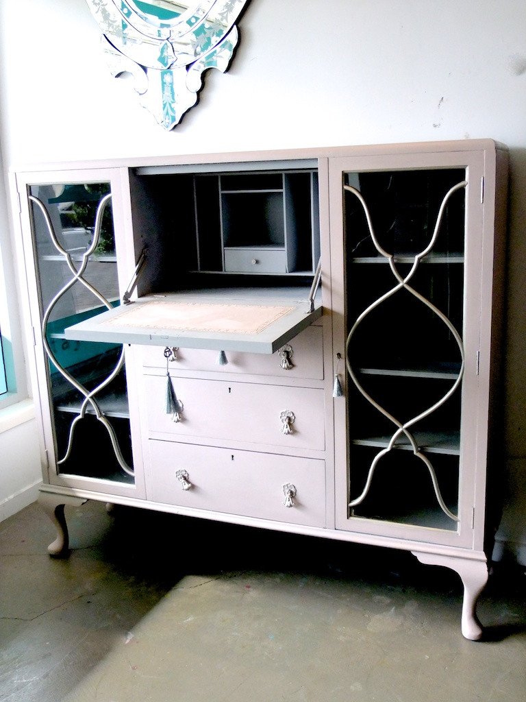 Commissioned Book Case in Antoinette and Paris Grey