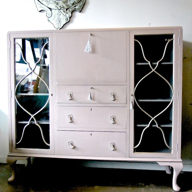 Commissioned Book Case in Antoinette and Paris Grey