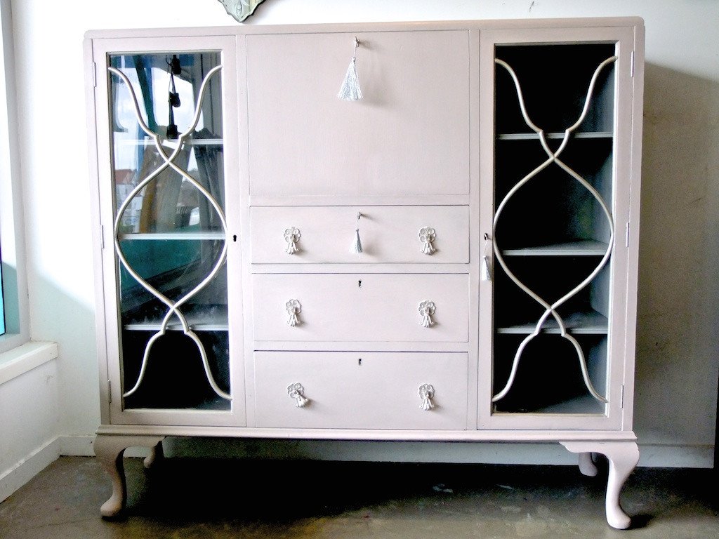 Commissioned Book Case in Antoinette and Paris Grey