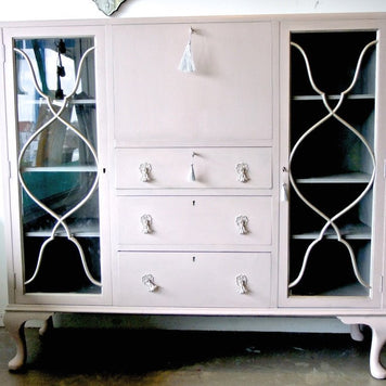 Commissioned Book Case in Antoinette and Paris Grey